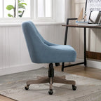 Chaise de bureau réglable, tissu lin, assise individuelle – Gris / Bleu / Gris anthracite / Marron / Beige