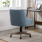 Chaise de bureau réglable, tissu lin, assise individuelle – Gris / Bleu / Gris anthracite / Marron / Beige