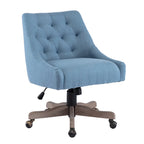 Chaise de bureau réglable, tissu lin, assise individuelle – Gris / Bleu / Gris anthracite / Marron / Beige