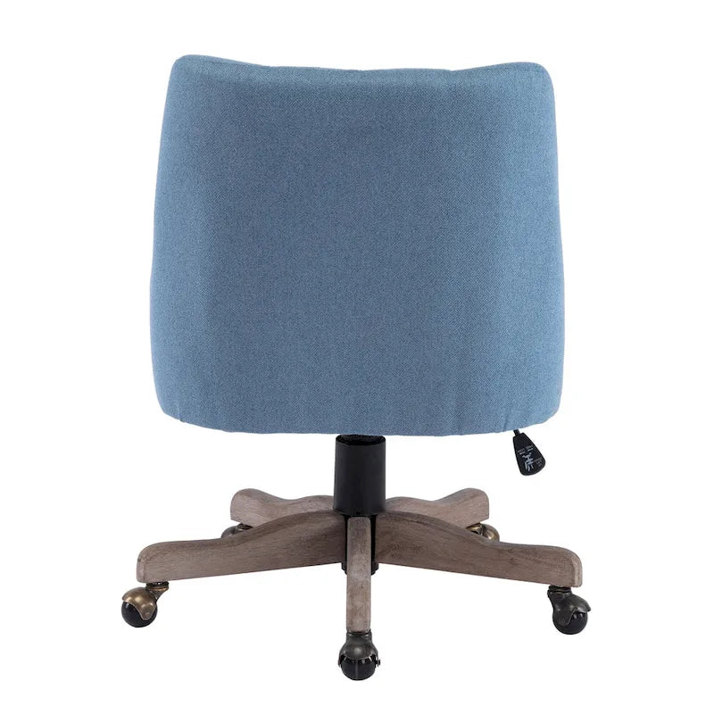 Chaise de bureau réglable, tissu lin, assise individuelle – Gris / Bleu / Gris anthracite / Marron / Beige