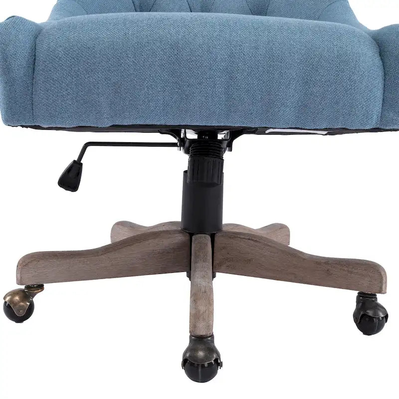 Chaise de bureau réglable, tissu lin, assise individuelle – Gris / Bleu / Gris anthracite / Marron / Beige