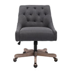 Chaise de bureau réglable, tissu lin, assise individuelle – Gris / Bleu / Gris anthracite / Marron / Beige