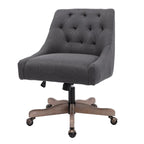 Chaise de bureau réglable, tissu lin, assise individuelle – Gris / Bleu / Gris anthracite / Marron / Beige