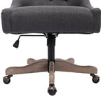 Chaise de bureau réglable, tissu lin, assise individuelle – Gris / Bleu / Gris anthracite / Marron / Beige