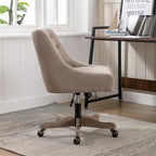 Chaise de bureau réglable, tissu lin, assise individuelle – Gris / Bleu / Gris anthracite / Marron / Beige