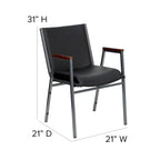 Fauteuil empilable en vinyle gris, une place