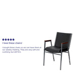 Fauteuil empilable en vinyle gris, une place