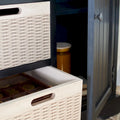 Console 2 tiroirs et 3 paniers – Style Ferme