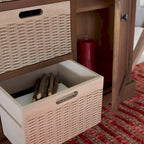 Console 2 tiroirs et 3 paniers – Style Ferme