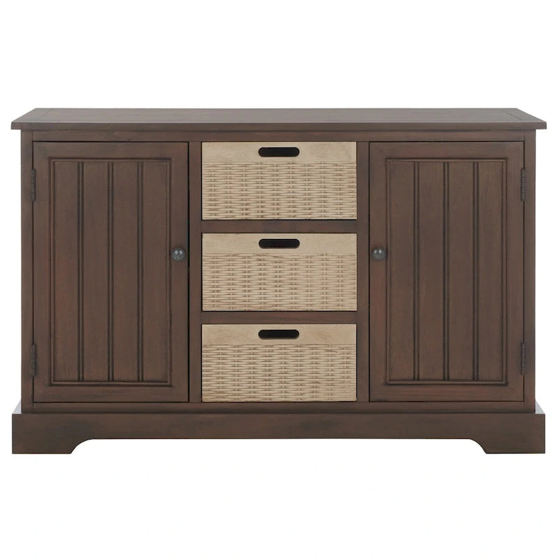 Console 2 tiroirs et 3 paniers – Style Ferme