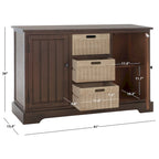 Console 2 tiroirs et 3 paniers – Style Ferme