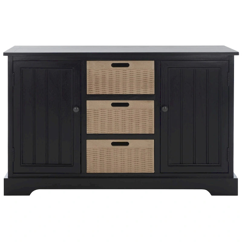 Console 2 tiroirs et 3 paniers – Style Ferme