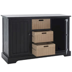 Console 2 tiroirs et 3 paniers – Style Ferme