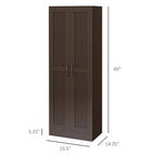 Meuble d'appoint de ferme marron/blanc avec deux portes et un tiroir