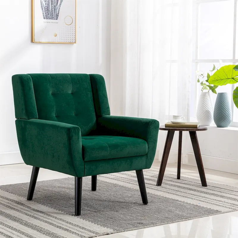 Fauteuil d'appoint en velours, fauteuil, siège individuel, vert / violet / orange / sarcelle / jaune / noir / rose
