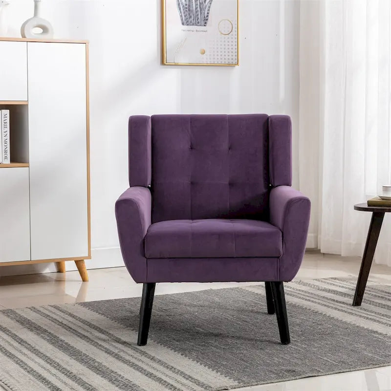 Fauteuil d'appoint en velours, fauteuil, siège individuel, vert / violet / orange / sarcelle / jaune / noir / rose