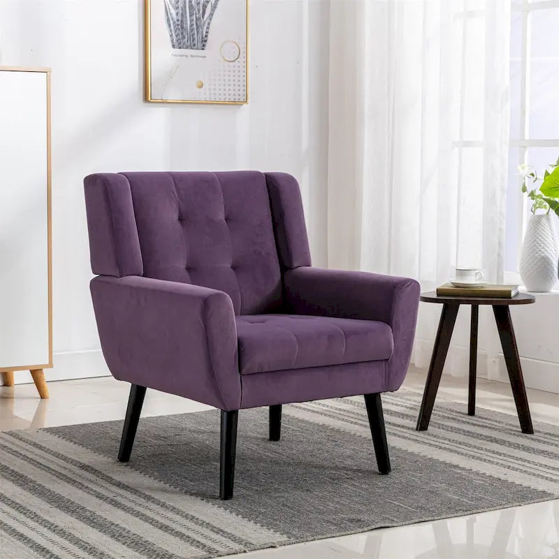 Fauteuil d'appoint en velours, fauteuil, siège individuel, vert / violet / orange / sarcelle / jaune / noir / rose