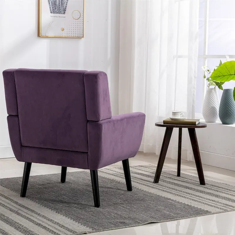 Fauteuil d'appoint en velours, fauteuil, siège individuel, vert / violet / orange / sarcelle / jaune / noir / rose