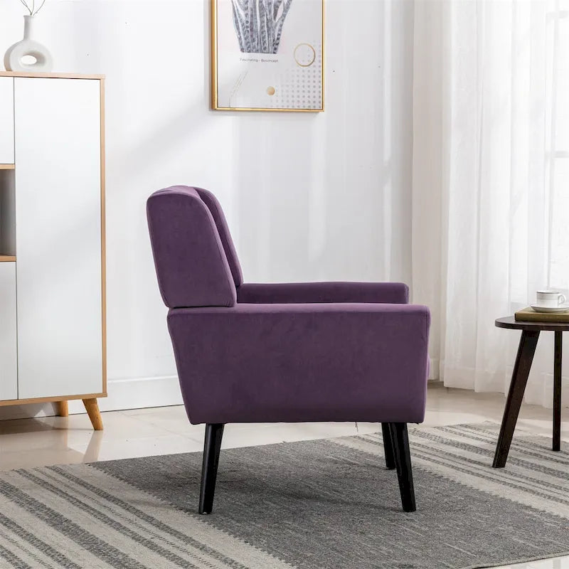 Fauteuil d'appoint en velours, fauteuil, siège individuel, vert / violet / orange / sarcelle / jaune / noir / rose