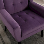 Fauteuil d'appoint en velours, fauteuil, siège individuel, vert / violet / orange / sarcelle / jaune / noir / rose