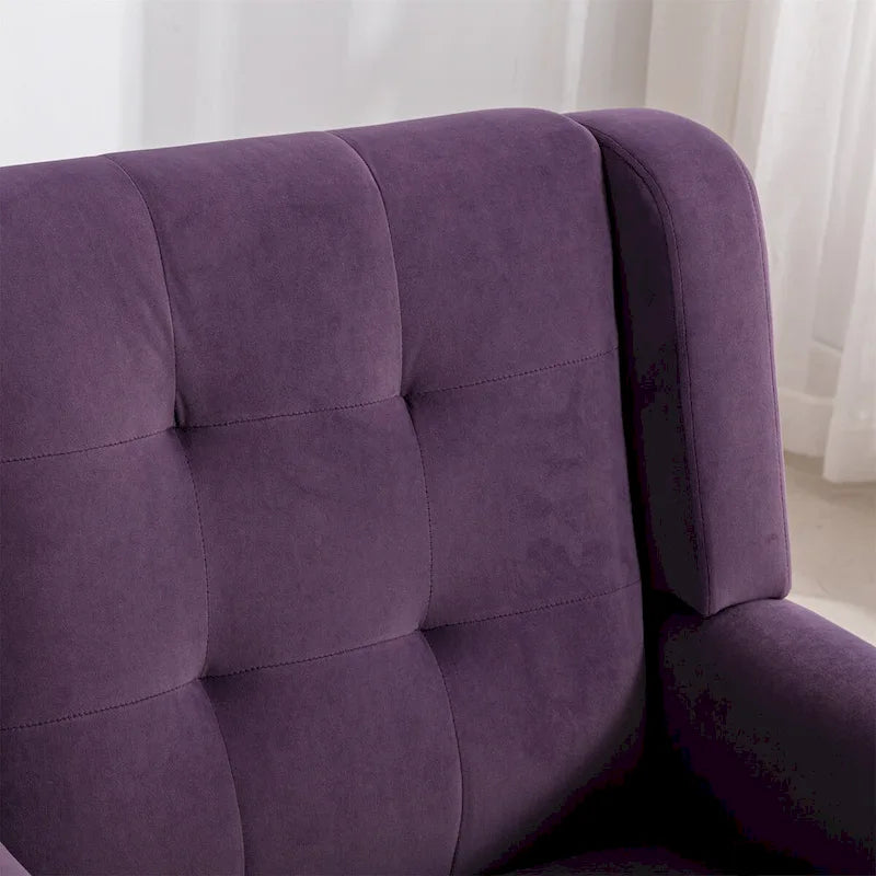 Fauteuil d'appoint en velours, fauteuil, siège individuel, vert / violet / orange / sarcelle / jaune / noir / rose