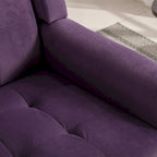 Fauteuil d'appoint en velours, fauteuil, siège individuel, vert / violet / orange / sarcelle / jaune / noir / rose