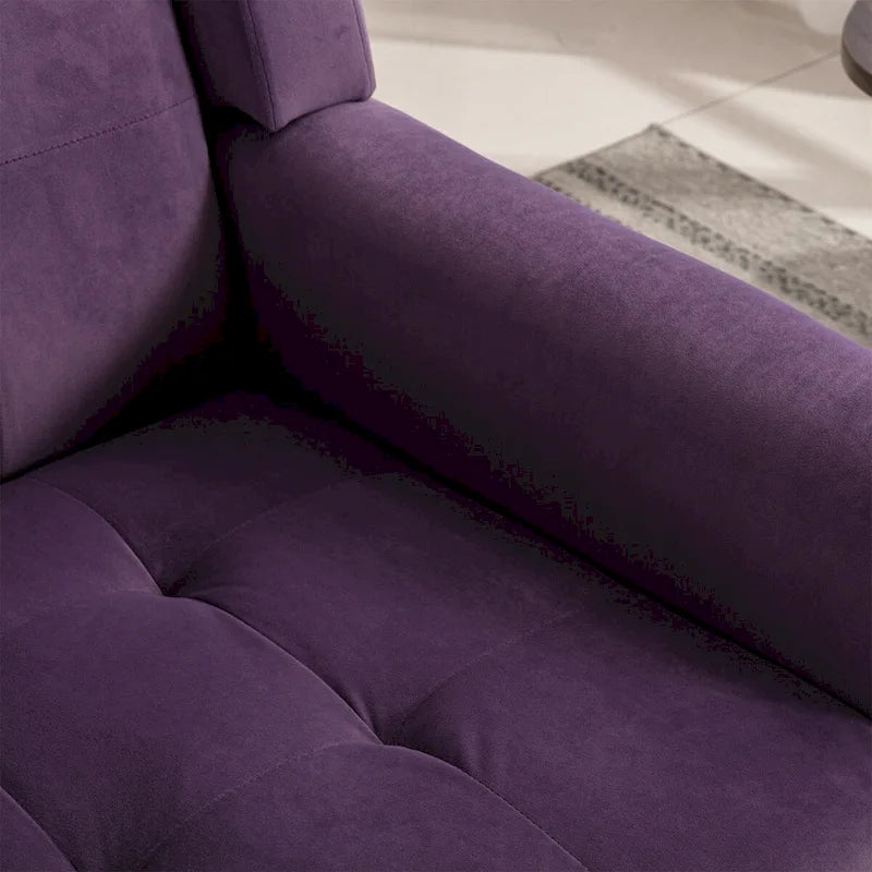 Fauteuil d'appoint en velours, fauteuil, siège individuel, vert / violet / orange / sarcelle / jaune / noir / rose