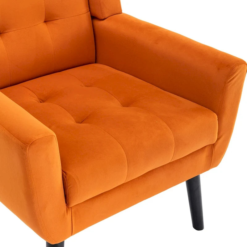 Fauteuil d'appoint en velours, fauteuil, siège individuel, vert / violet / orange / sarcelle / jaune / noir / rose