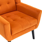 Fauteuil d'appoint en velours, fauteuil, siège individuel, vert / violet / orange / sarcelle / jaune / noir / rose