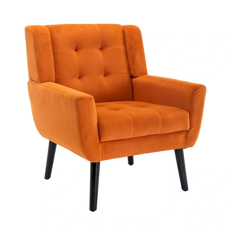 Fauteuil d'appoint en velours, fauteuil, siège individuel, vert / violet / orange / sarcelle / jaune / noir / rose