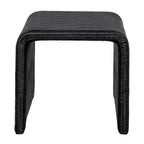 Table d'appoint carrée en rotin tressé noir – 1 pièce