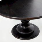 Table basse piédestal en bois massif Berns