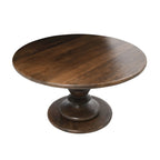 Table basse piédestal en bois massif Berns