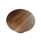 Table basse piédestal en bois massif Berns