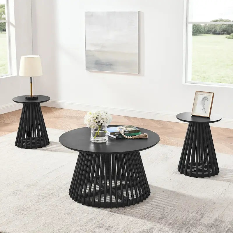 Table basse carrée en bois, profil bas, 1 place, salon, marron / noyer foncé / noir