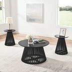 Table basse carrée en bois, profil bas, 1 place, salon, marron / noyer foncé / noir