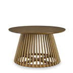Table basse carrée en bois, profil bas, 1 place, salon, marron / noyer foncé / noir