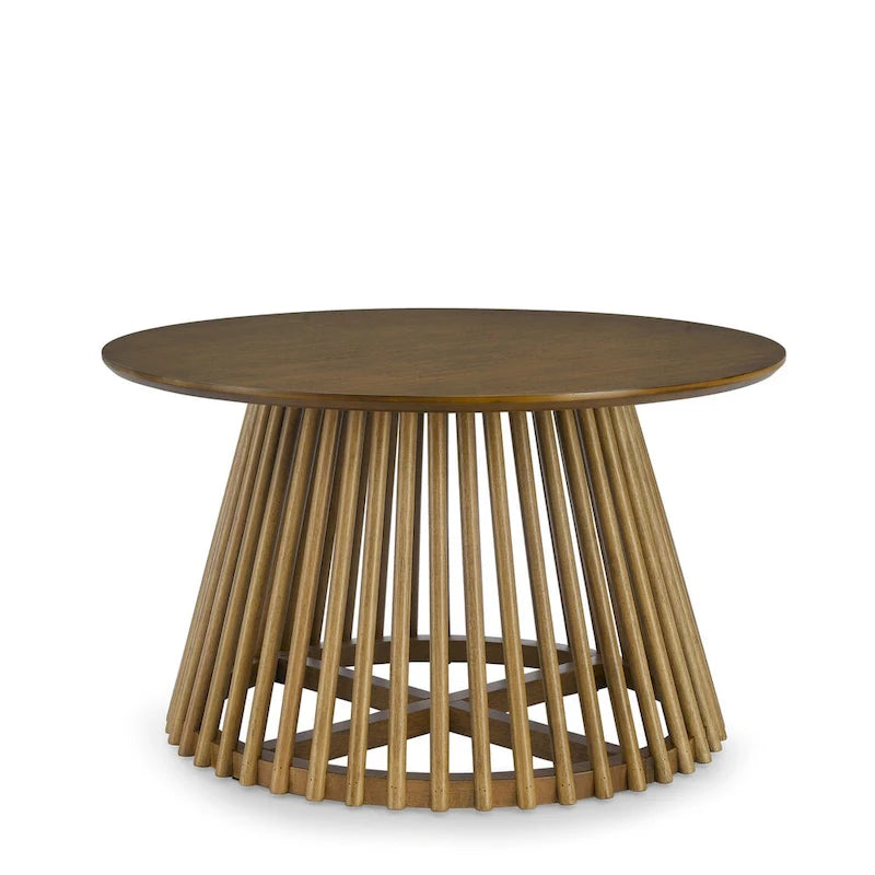 Table basse carrée en bois, profil bas, 1 place, salon, marron / noyer foncé / noir