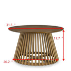 Table basse carrée en bois, profil bas, 1 place, salon, marron / noyer foncé / noir