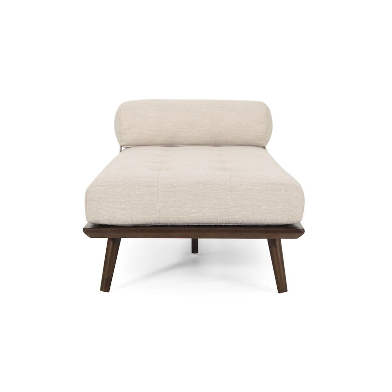 Méridienne Mid-Century 1 place anthracite / bleu marine / beige