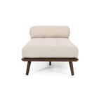 Méridienne Mid-Century 1 place anthracite / bleu marine / beige