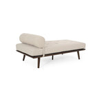 Méridienne Mid-Century 1 place anthracite / bleu marine / beige