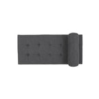 Méridienne Mid-Century 1 place anthracite / bleu marine / beige