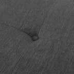 Méridienne Mid-Century 1 place anthracite / bleu marine / beige
