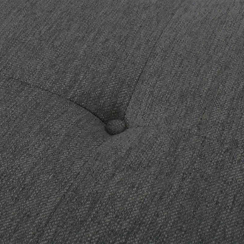 Méridienne Mid-Century 1 place anthracite / bleu marine / beige