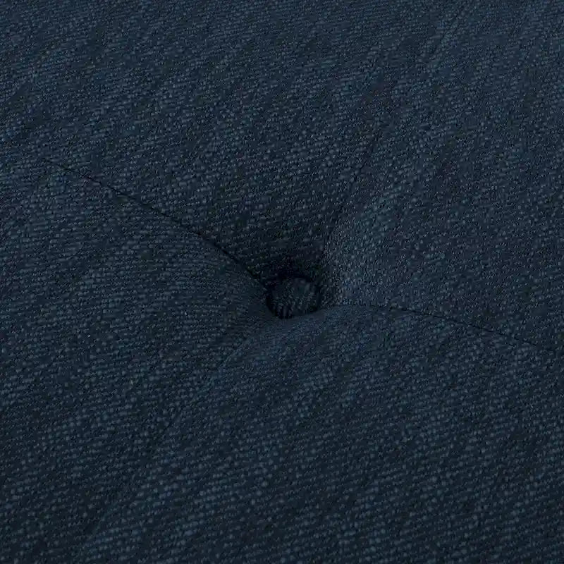 Méridienne Mid-Century 1 place anthracite / bleu marine / beige
