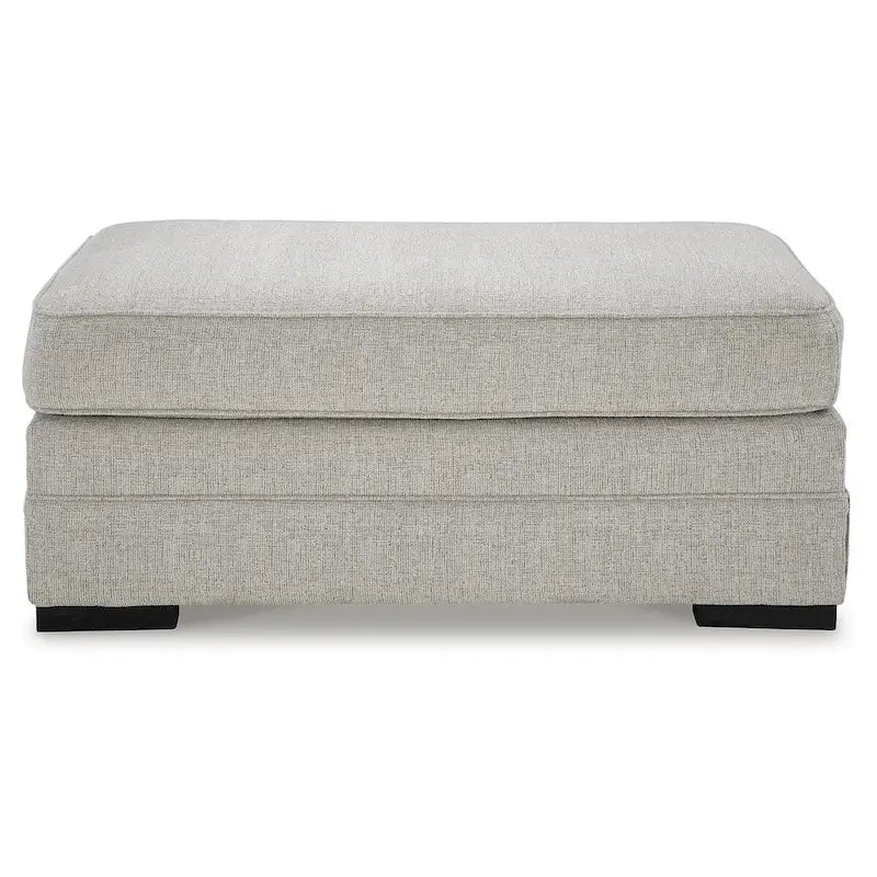 Ottoman d'appoint gris ombre, une place, 112 cm (L) × 61 cm (P) × 51 cm (H)