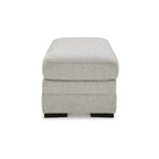 Ottoman d'appoint gris ombre, une place, 112 cm (L) × 61 cm (P) × 51 cm (H)
